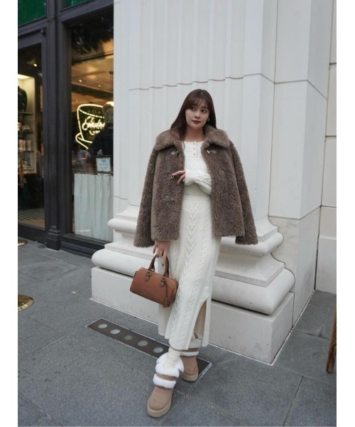 Her lip to コート アウター Bambina Faux Fur Coat レディース