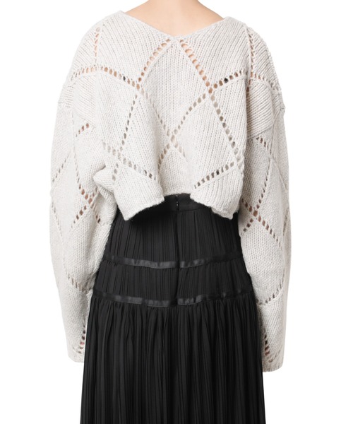 「LE CIEL BLEU」 長袖ニット 36 グリーン レディース_画像6