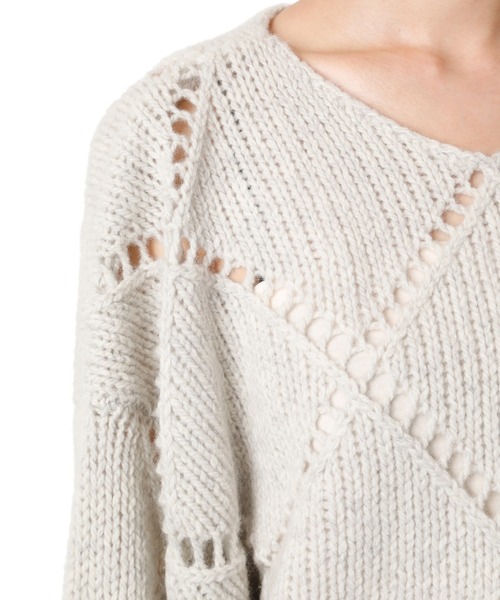 「LE CIEL BLEU」 長袖ニット 36 グリーン レディース_画像7