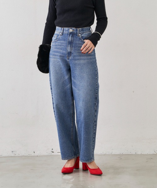 「Shelly island」 デニムパンツ L ブルー レディース_画像4