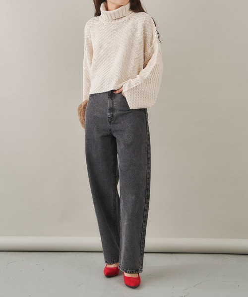 「Shelly island」 デニムパンツ L ブルー レディース_画像8