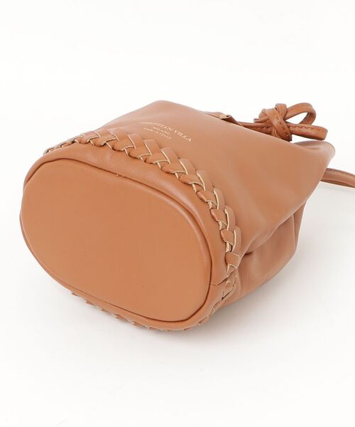 タグ無し新品未使用CHRISTIAN VILLA ブラウンレザーショルダーバッグ タグ無し新品未使用CHRISTIAN VILLA ブラウンレザーショルダーバッグ