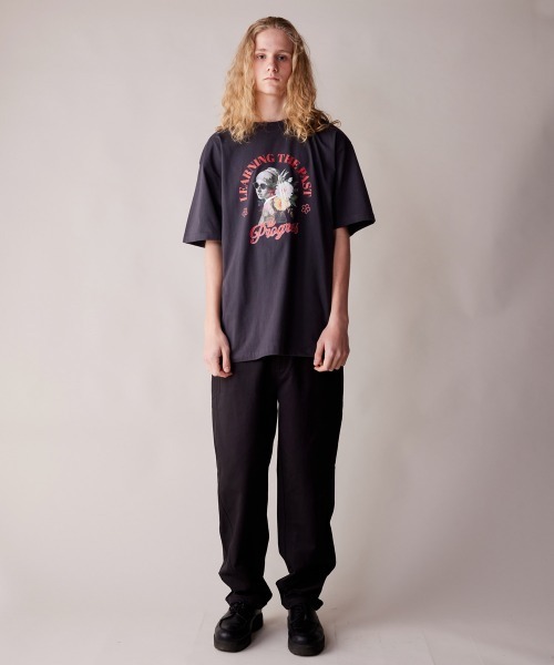 「rehacer」 半袖Tシャツ X-LARGE アイボリー メンズ_画像7