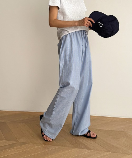 「CANAL JEAN」 イージーパンツ ONE SIZE アイボリー レディース_画像3