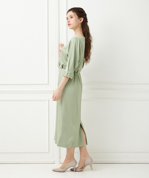 「AIMER」 半袖ワンピース MEDIUM グリーン レディースの画像