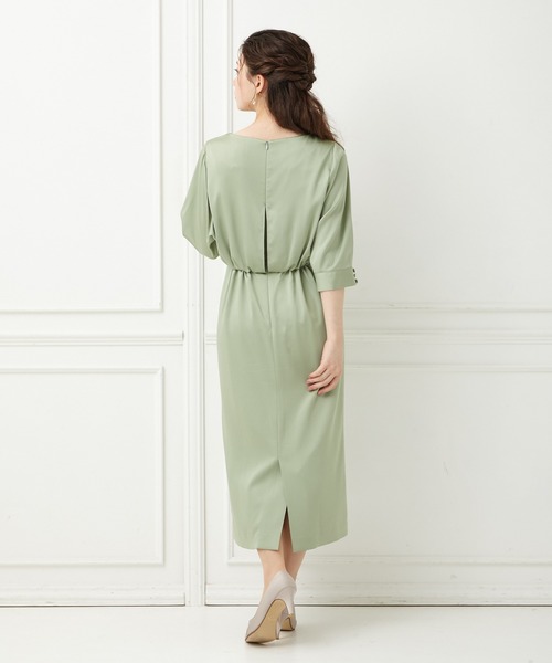 「AIMER」 半袖ワンピース MEDIUM グリーン レディースの画像