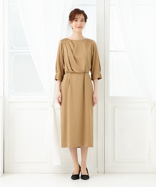 「AIMER」 半袖ワンピース MEDIUM グリーン レディースの画像