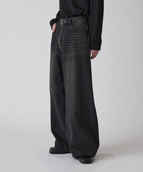 Lui's（ルイス） ワイドパンツ ジーンズ 「Neucon」VINTAGE WASH BAGGY