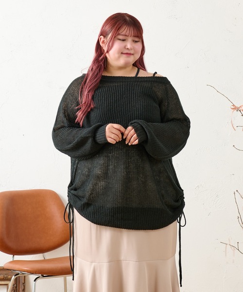 「Louiosy」 長袖ニット X-LARGE アイボリー レディース_画像8