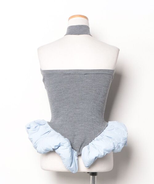 「SORIN」 24AW Padded Hem Gloves & ベアトップ 38 ブルー レディース_画像2
