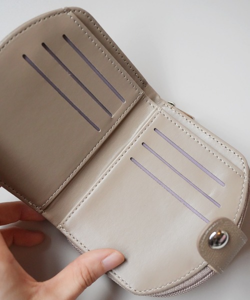 二つ折り 二つ折り財布 財布 「 Sowel. / ソエル 」 ラウンド フラップ