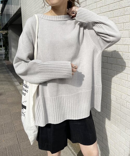 「Spick \u0026 Span」 長袖ニット - グレー レディースの画像