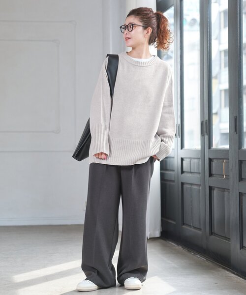 「Spick \u0026 Span」 長袖ニット - グレー レディースの画像
