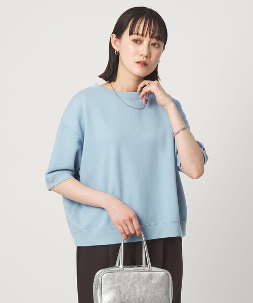 tシャツ 「別注」「Champion」5分袖 スウェット プルオーバー レディースの画像