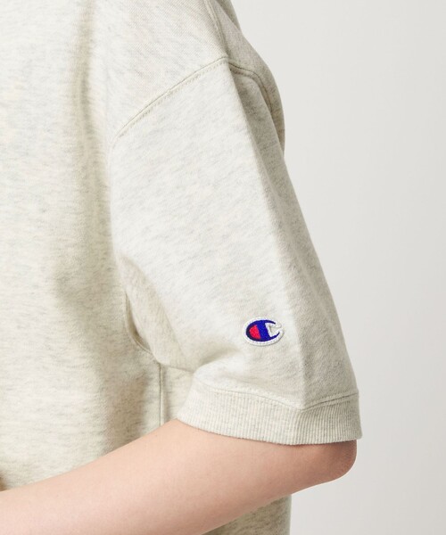 tシャツ 「別注」「Champion」5分袖 スウェット プルオーバー レディースの画像