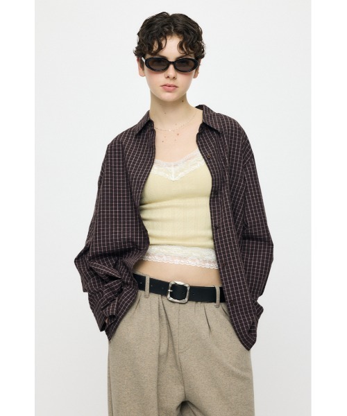 MOUSSY（マウジー） ブラウス シャツ 「26年SS新作」SUCKER CHECK 