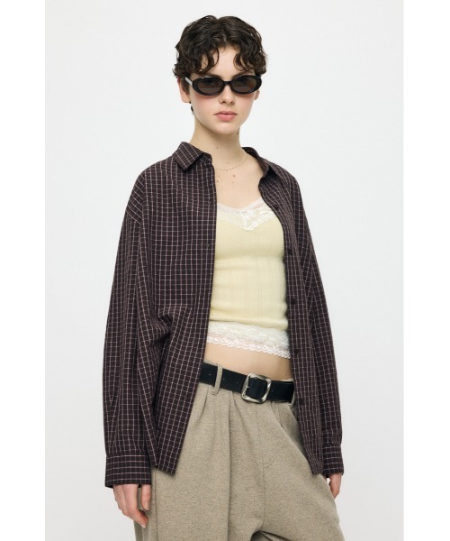 MOUSSY（マウジー） ブラウス シャツ 「26年SS新作」SUCKER CHECK 