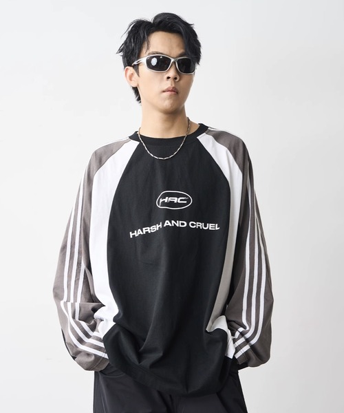 「HARSH AND CRUEL」 長袖Tシャツ L ブラック メンズ_画像2