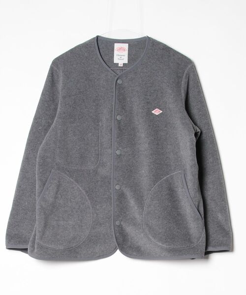 専用♥ダントン★ ノーカラージャケット(３８)ダークネービー Danton（ダントン） ノーカラージャケット 38 ダークグレー レディース