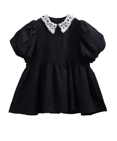 新品未使用　fitmore トップス Fit more（フィットモア） ブラウス シャツ 裾フリルフレアトップス