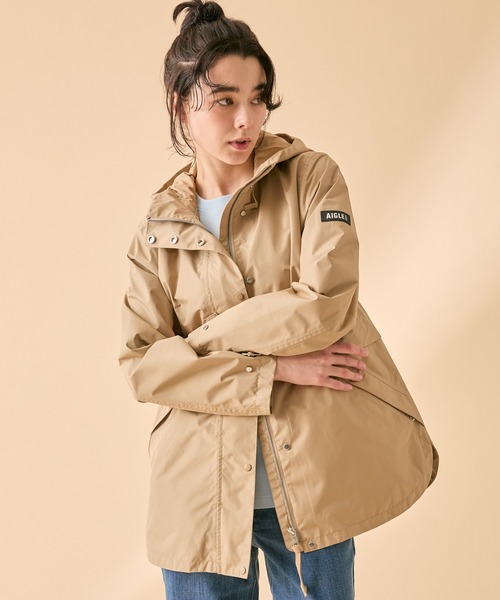 【美品】AIGLE エーグル マウンテンパーカー モッズコート ジャケット 登山 AIGLE（エーグル） マウンテンパーカー ウインドブレーカー GORE-TEX