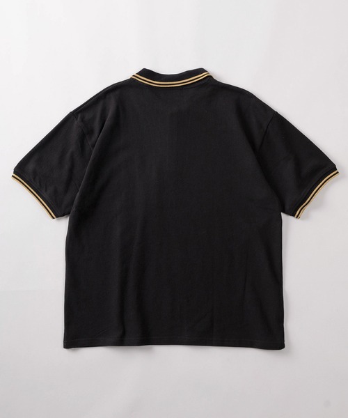 PRL CLUB 刺繍ロゴ ポロシャツ 黒 BEVERLY HILLS POLO CLUB（ビバリーヒルズポロクラブ） ポロシャツ