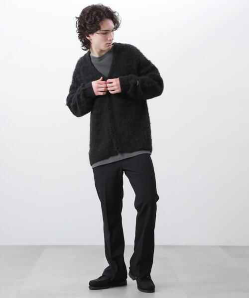 「MANASTASH」 ニットカーディガン X-LARGE レッド メンズ_画像5