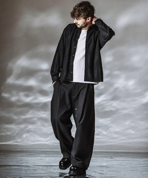 NO ID.（ノーアイディー） tシャツ 「NO ID.」Sheer Layered