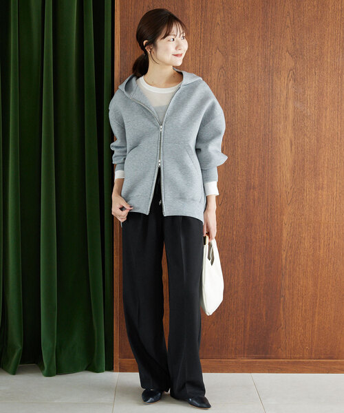 「SLOBE IENA」 スラックス 40 ネイビー レディース_画像2