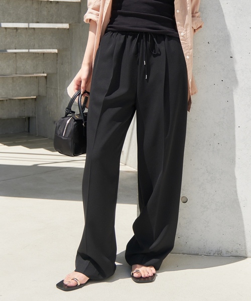 「SLOBE IENA」 スラックス 40 ネイビー レディース_画像9