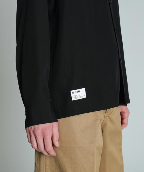 「schott」 長袖シャツ X-LARGE ブラック メンズ