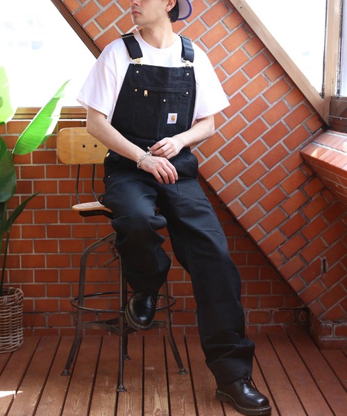 Carhartt（カーハート） オーバーオール W30xL30 ブラック メンズ
