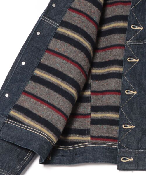 「Lee」 デニムジャケット MEDIUM インディゴブルー メンズの画像