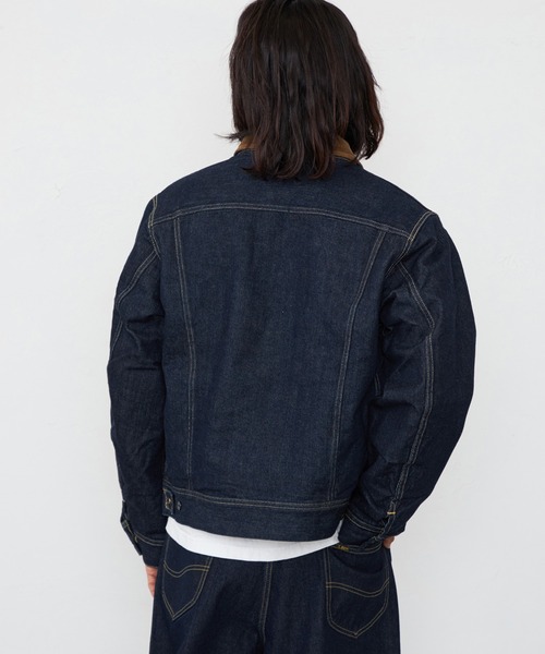 「Lee」 デニムジャケット MEDIUM インディゴブルー メンズの画像