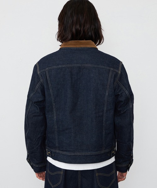 「Lee」 デニムジャケット MEDIUM インディゴブルー メンズの画像