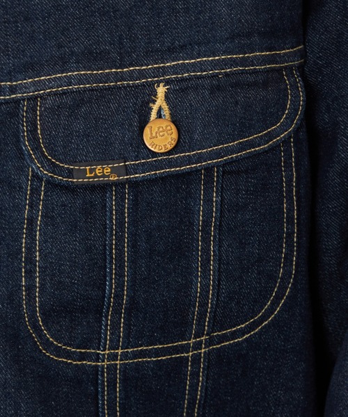 「Lee」 デニムジャケット MEDIUM インディゴブルー メンズの画像