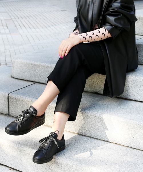 「London Shoe Make」 ローカットスニーカー 24.5cm ブラック メンズ_画像7