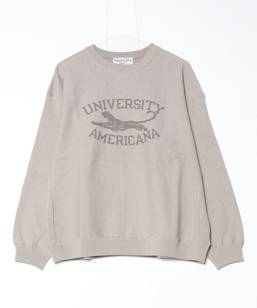AMERICANA（アメリカーナ） スウェットカットソー S ライトグレー