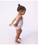 水着 ハートプリント ワンピース水着 キッズ 子供の詳細画像1
