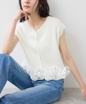 サマーニット ニット セーター 柄アソート裾フ...の詳細画像5