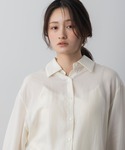 ブラウス シャツ 夏 バックレースレイヤードシ...の詳細画像4