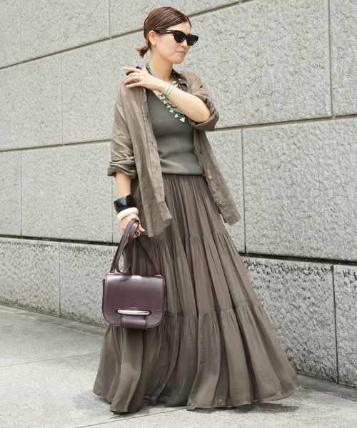 Deuxieme Classe（ドゥーズィエムクラス） ロング スカート *Sheer