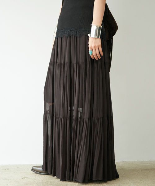 Deuxieme Classe（ドゥーズィエムクラス） ロング スカート *Sheer