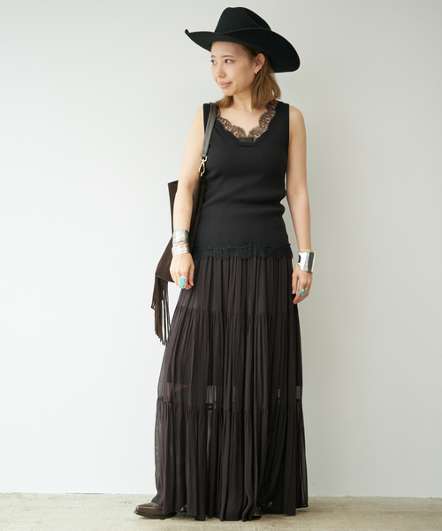 Deuxieme Classe（ドゥーズィエムクラス） ロング スカート *Sheer