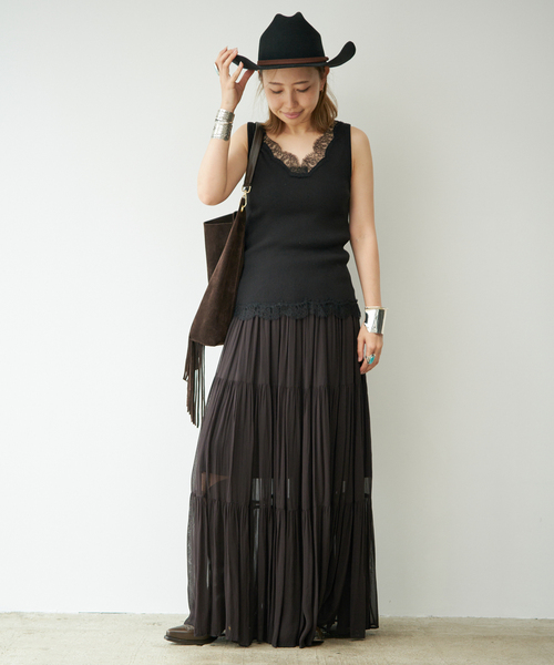 Deuxieme Classe（ドゥーズィエムクラス） ロング スカート *Sheer