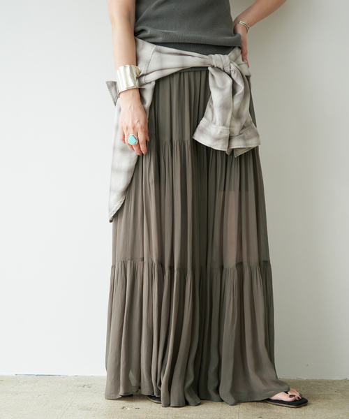 Deuxieme Classe（ドゥーズィエムクラス） ロング スカート *Sheer