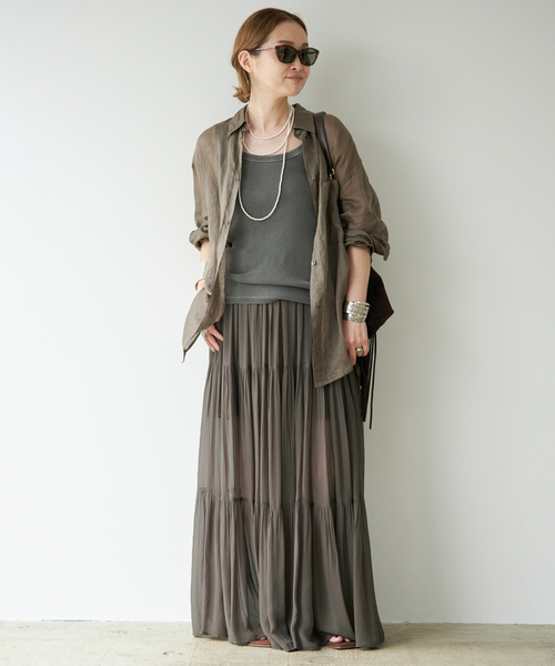 Deuxieme Classe（ドゥーズィエムクラス） ロング スカート *Sheer