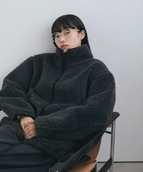 ジャケット・アウター peruke anuke（アンヌーク） ブルゾン アウター Boa Zip Blouson レディース