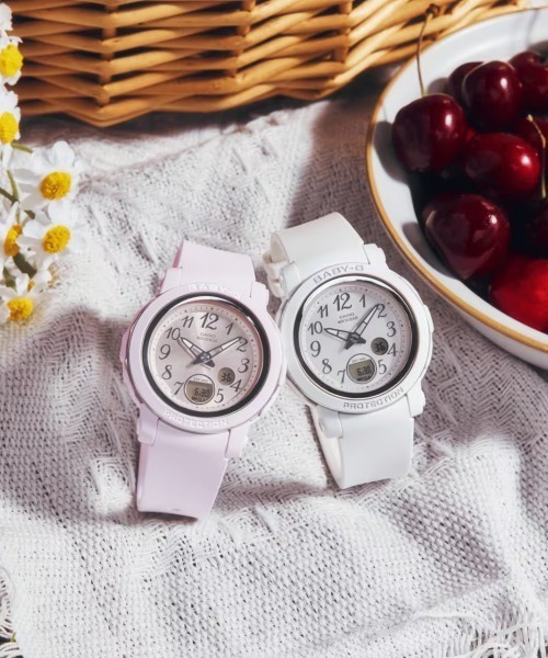 ☆超美品 BABY-G WANDERER SERIES レディースホワイト G-SHOCK 腕時計 レディース BABY-G/ベイビージー BGA-290SA-6AJF