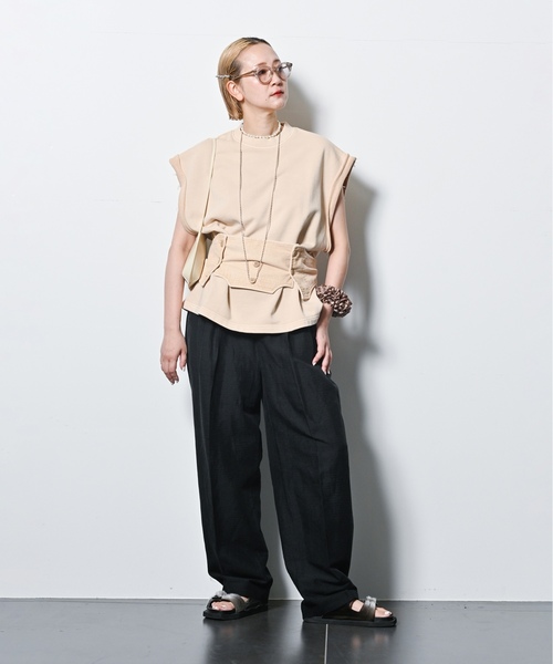 「CITYSHOP」 パンツ 38 ネイビー レディース_画像3